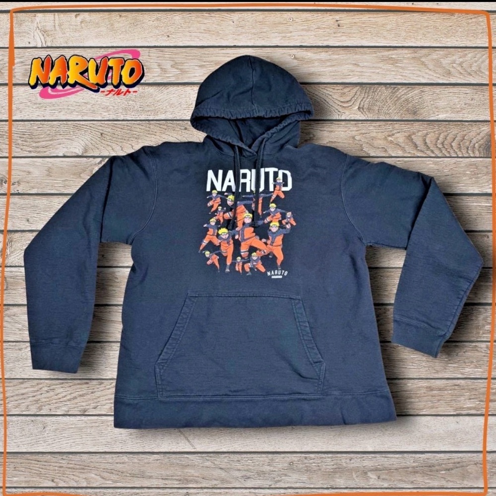 Naruto Shippuden Hoodie Large Anime Graphic Sweatshirt‎ Streetwear